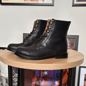 Madewell black leather boots size 6
